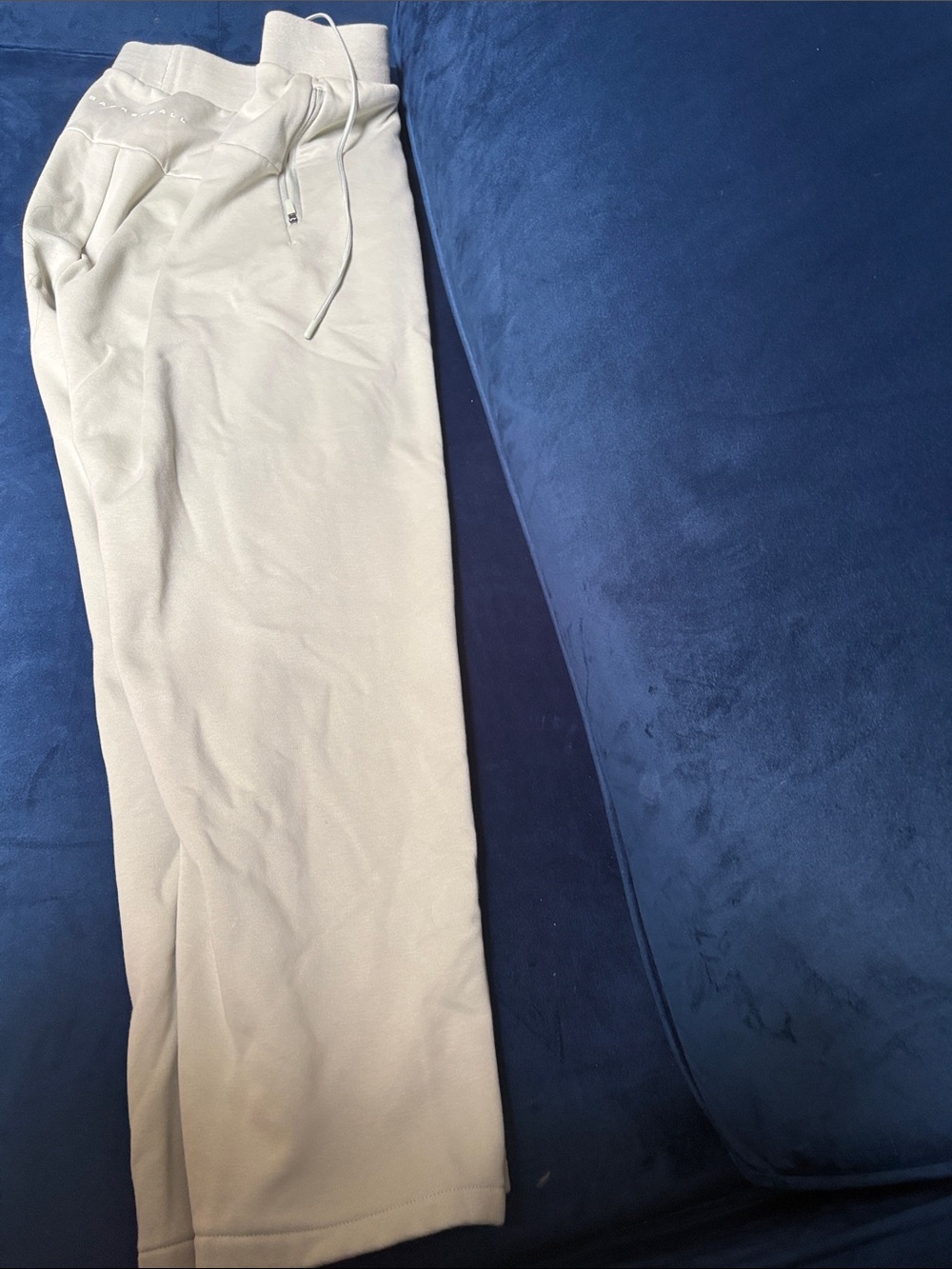adidas Women’s Cream Track Pants with Drawstring